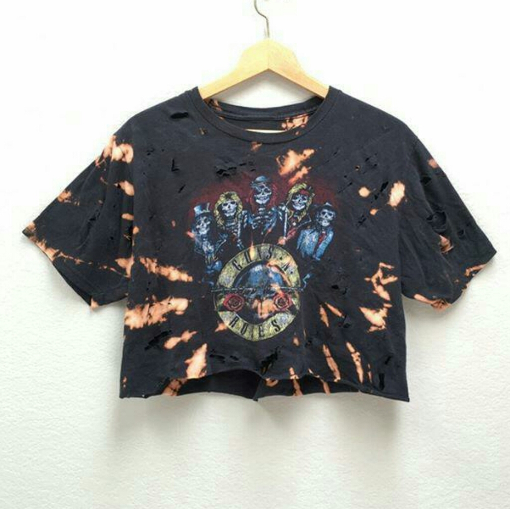 Guns & Roses crop top